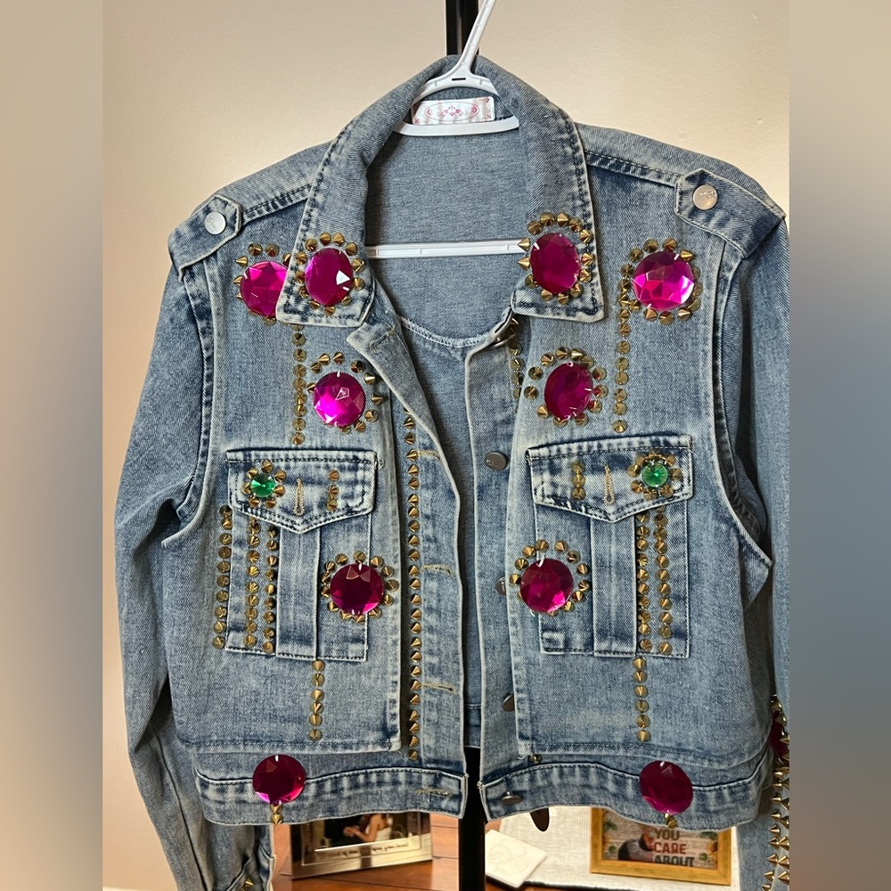 Gemstone Studded Jacket